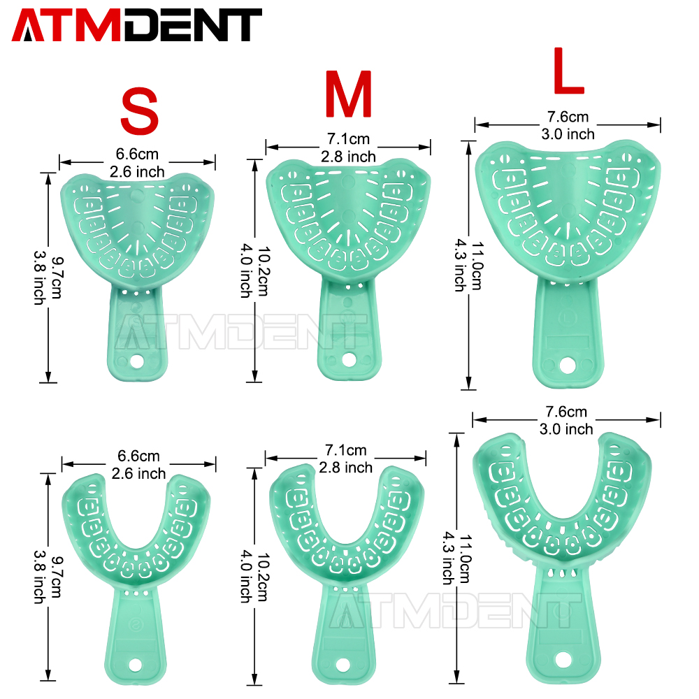 Teeth Whitening Tray - 6 Stks/set Tandheelkundige Impressie Plastic Bakje