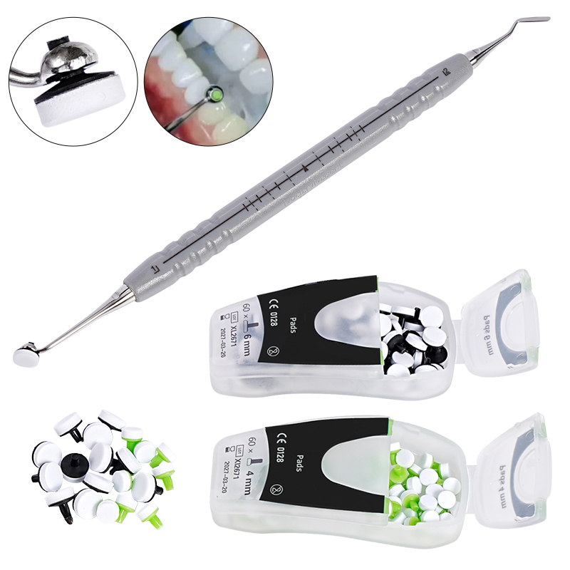 Teeth Whitening Kit With Light - Tandheelkundige Composiet Hars Vulset Schuimkussen Vormspatel