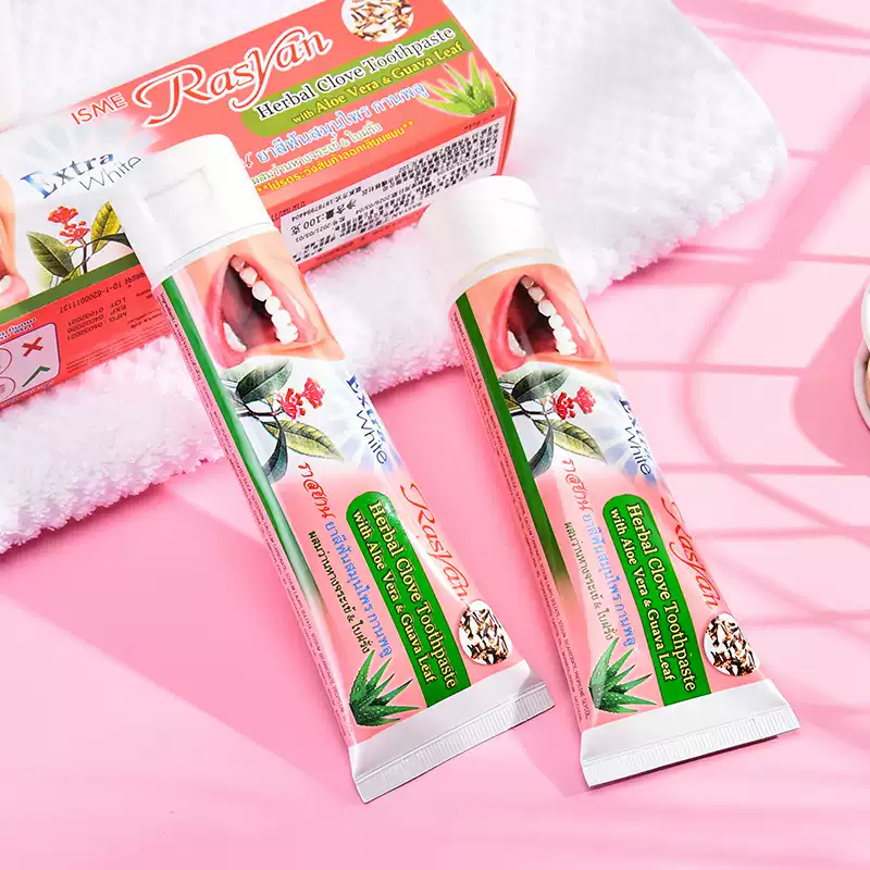 Teeth Whitening In Thailand - RASYAN Kruidentandpoeder uit Thailand, verheldert de