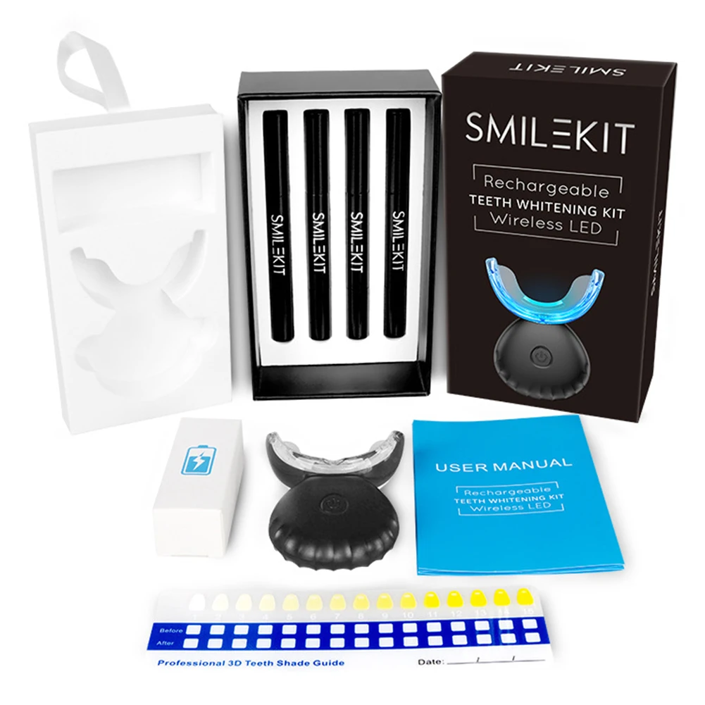 Teeth Whitening Kit With Light - Tandheelkundige Tanden Whitening Kit Mini 16