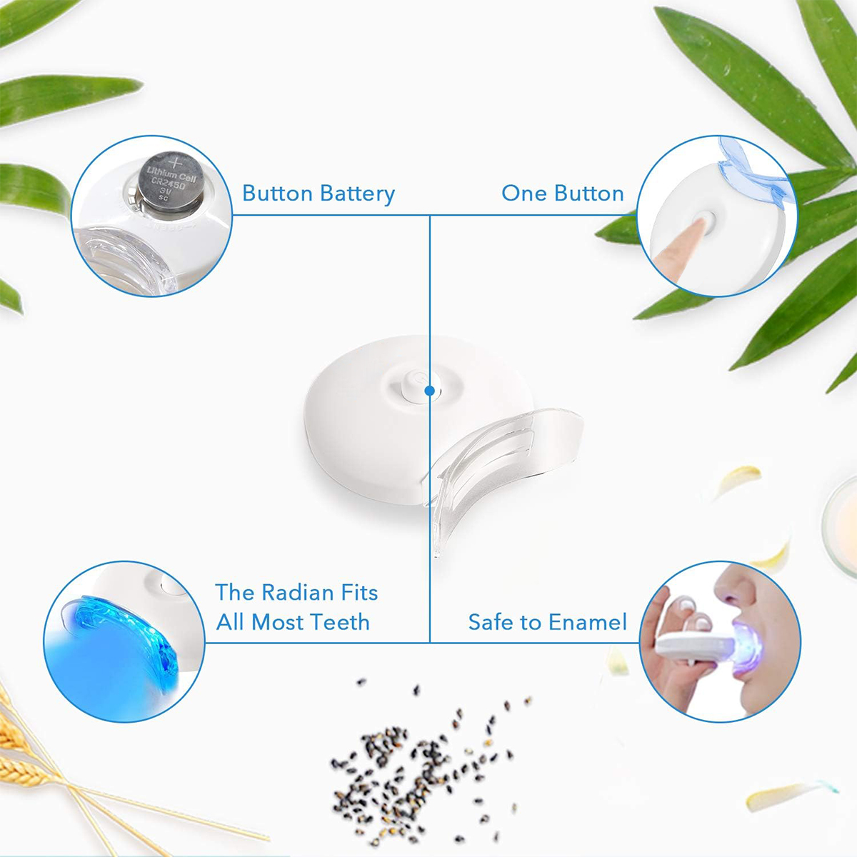 Tandenbleekset - 5X LED-lichtt - Teeth Whitening Gel recensie en prijs