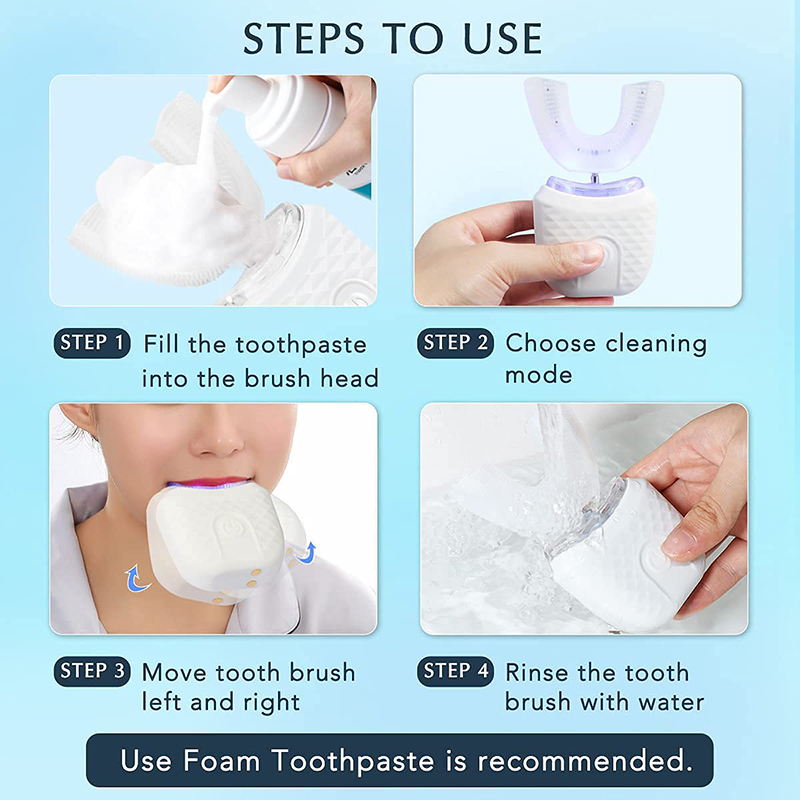 U-vormige oplaadbare lamp voor - Teeth Whitening Kit With Light recensie en prijs