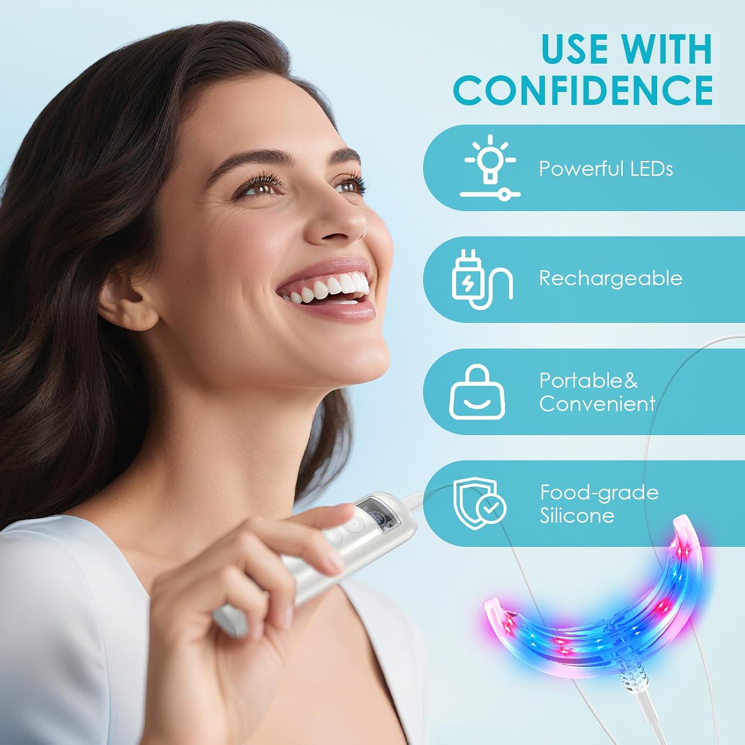 Tandenbleek-accelerator met 16 - Teeth Whitening Kit With Light recensie en prijs