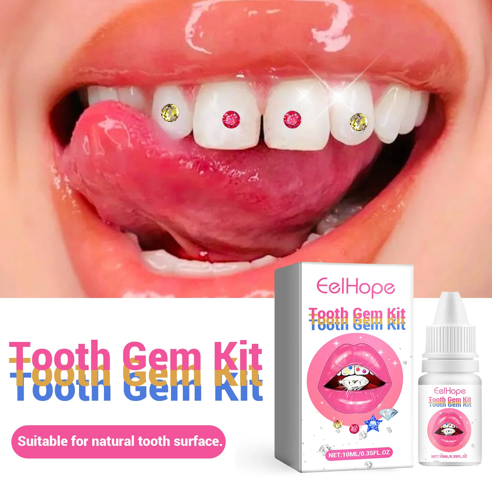 Tandjuwelen Kit DIY Transparan - Teeth Whitening Kit With Light recensie en prijs